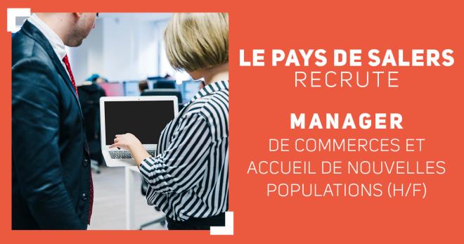 offre emploi manager de commerces et accueil de nouvelles populations