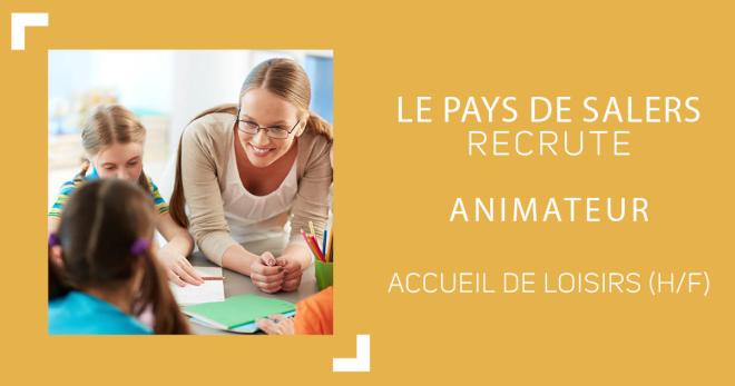 offre emploi animateur accueil