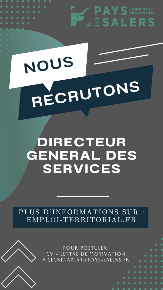 offre emploi directeur général des services