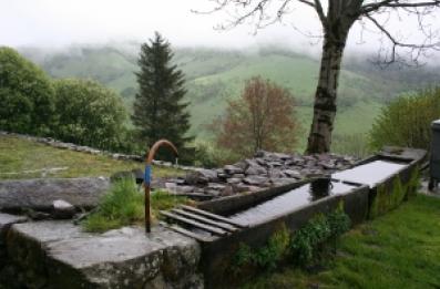 Bac lavoir en ciment et en pierre