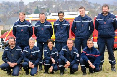 pompiers en rang