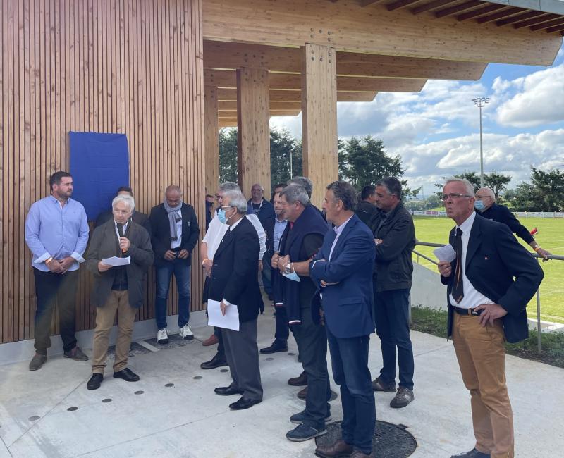 Inauguration du Stade du Moulin à Vent à St Cernin le 06 août 2021