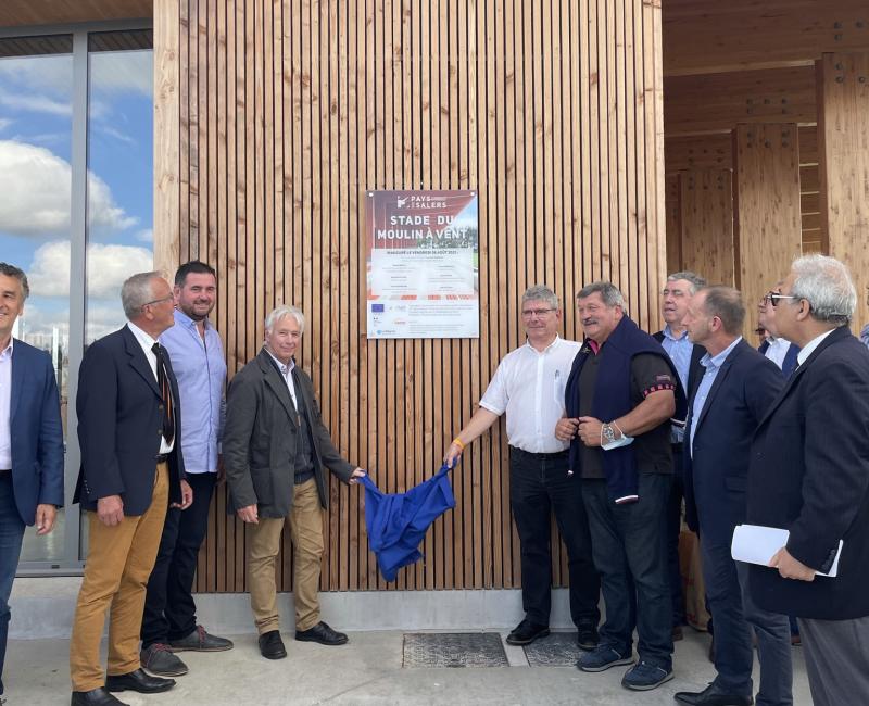 Inauguration du Stade du Moulin à Vent à St Cernin le 06 août 2021